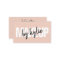 Makeup artist bold signature script blush pink