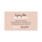 Makeup artist bold signature script blush pink