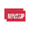 Makeup artist bold signature script bold red