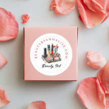Makeup Artist Branding Product Sticker