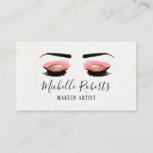 Makeup Artist Brow & Lash Beauty Salon Appointment Card