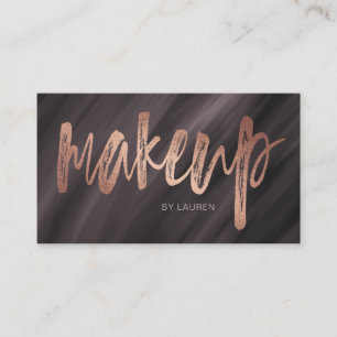 Makeup Artist Brush Typography Business Card