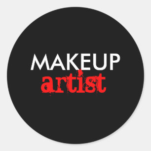 Makeup artist business art occupation stickers