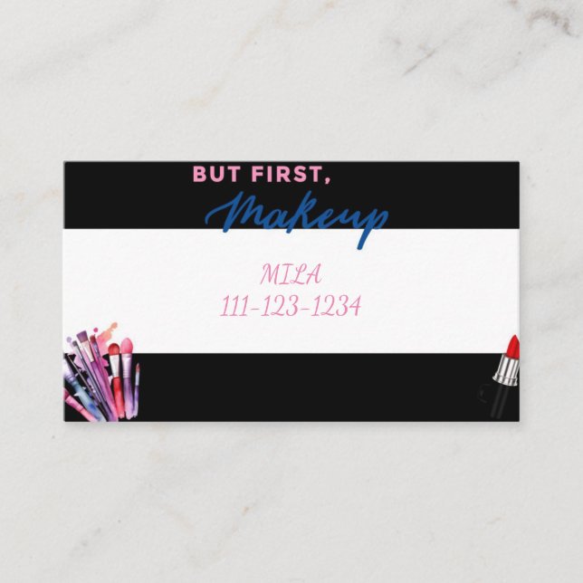 MAKEUP ARTIST BUSINESS CARD (Front)