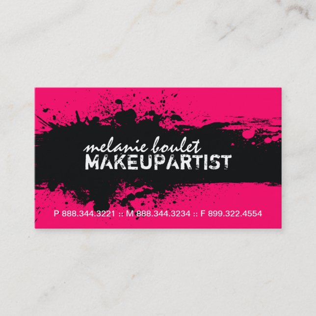 MAKEUP ARTIST BUSINESS CARD (Front)