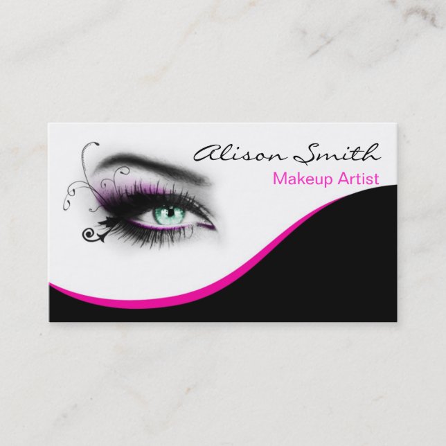 MakeUp artist business card (Front)