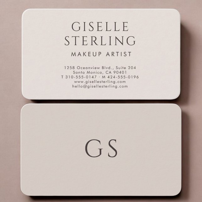 Makeup Artist Business Card (Creator Uploaded)