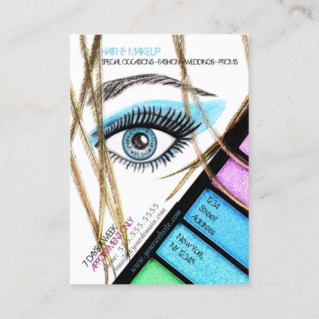 Makeup Artist Business Card (Back)