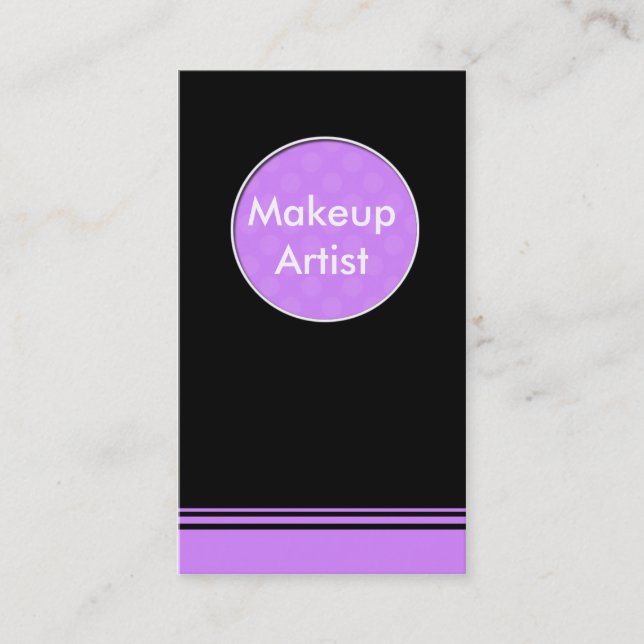 Makeup Artist Business Card (Front)