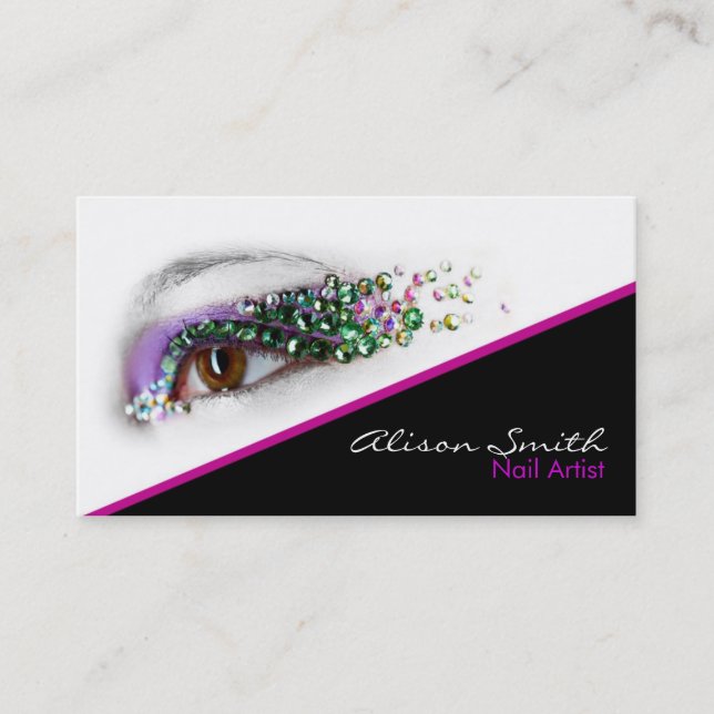 Makeup artist business card (Front)
