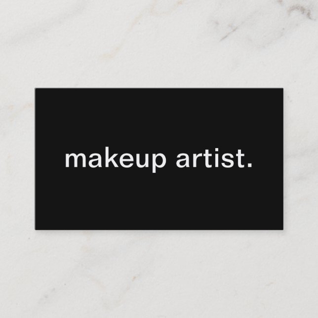 Makeup Artist Business Card (Front)