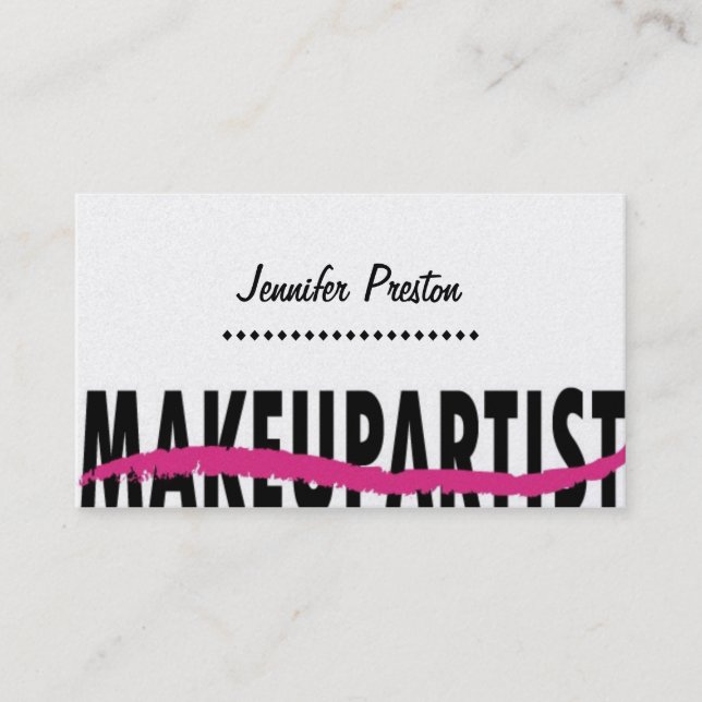 Makeup Artist Business Cards (Front)