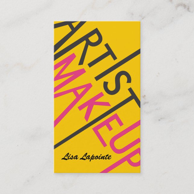 Makeup Artist Business Cards (Front)