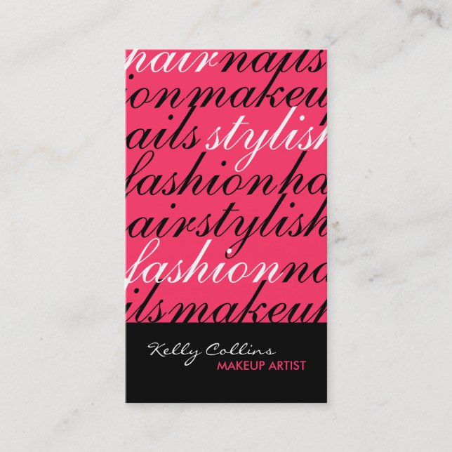 Makeup Artist Business Cards (Front)