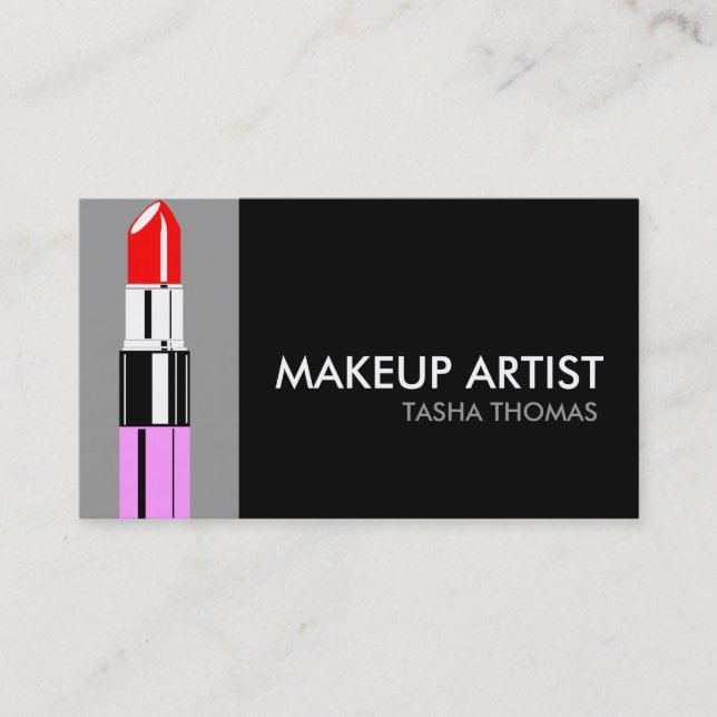 Makeup Artist Business Cards (Front)