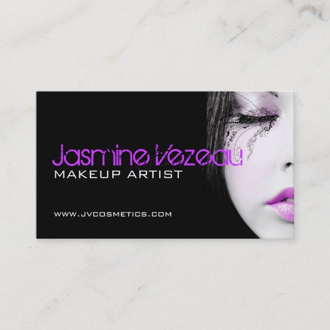 Makeup Artist Business Cards (Front)