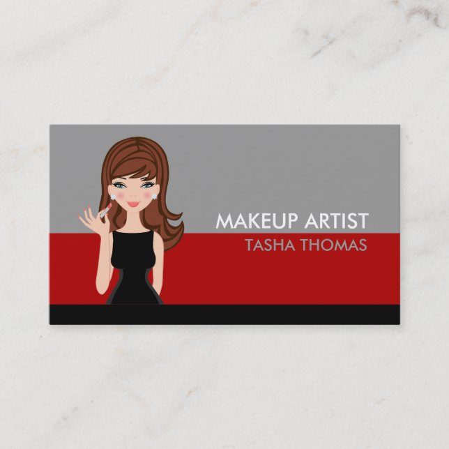Makeup Artist Business Cards (Front)