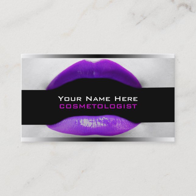 MakeUp Artist  Business Cards (Front)