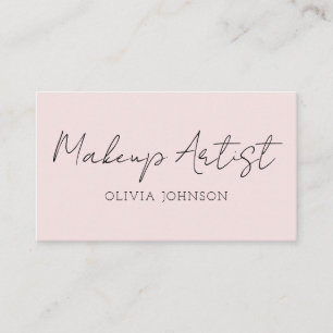 Makeup Artist Business Cards   Signature Script