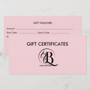 Makeup Artist Business Gift Certificates