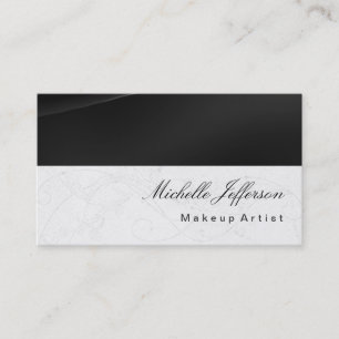 Makeup Artist Calligraphy Pattern Business Card