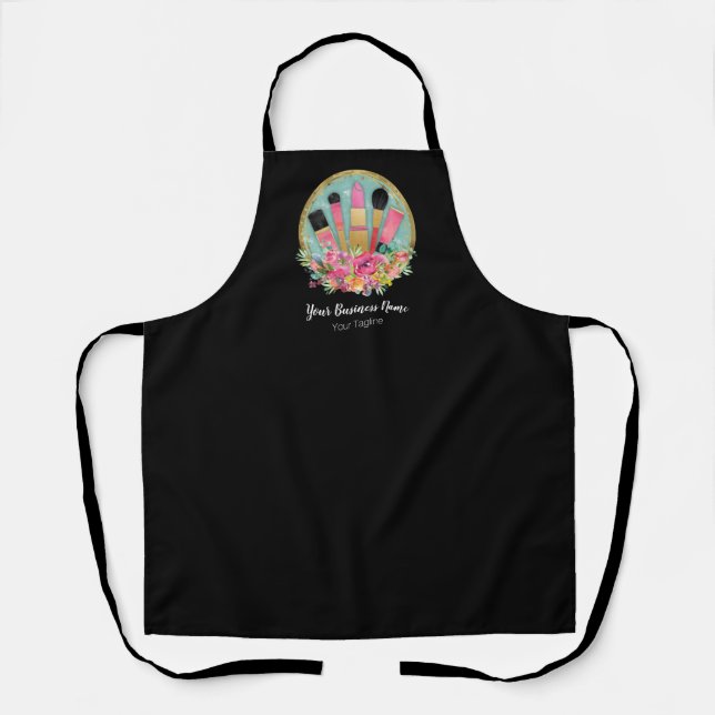 Makeup Artist Cosmetologist Beautician Pro Stylist Apron (Front)