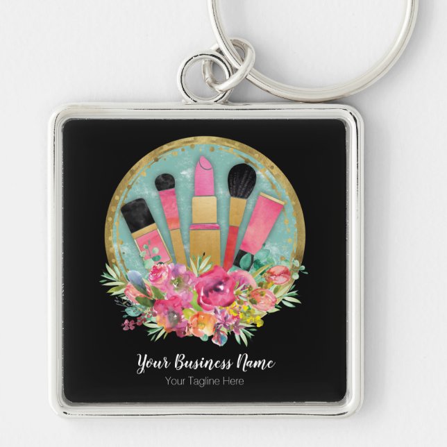Makeup Artist Cosmetologist Beautician Pro Stylist Key Ring (Front)