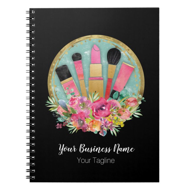 Makeup Artist Cosmetologist Beautician Stylist Notebook (Front)
