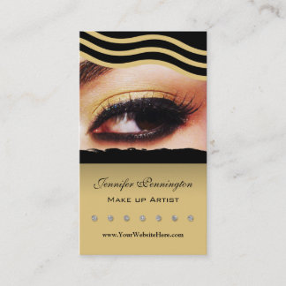 Makeup artist cosmetologist business card
