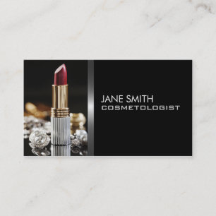 Makeup Artist Cosmetologist Cosmetology Elegant Business Card