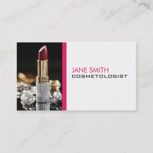 Makeup Artist Cosmetologist Cosmetology Elegant Business Card
