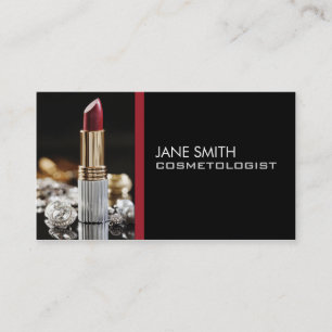 Makeup Artist Cosmetologist Cosmetology Elegant Business Card