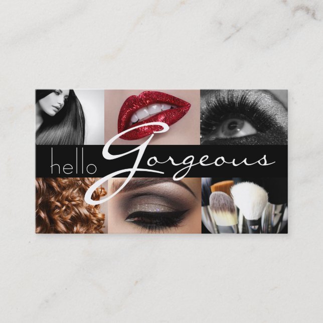 MakeUp Artist Cosmetology Salon Beauty Business Business Card (Front)