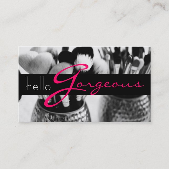 MakeUp Artist Cosmetology Salon Beauty Business Business Card (Front)