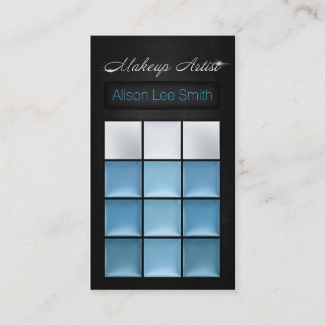 Makeup Artist / Cream Eyeshadow Palette Business Card (Front)