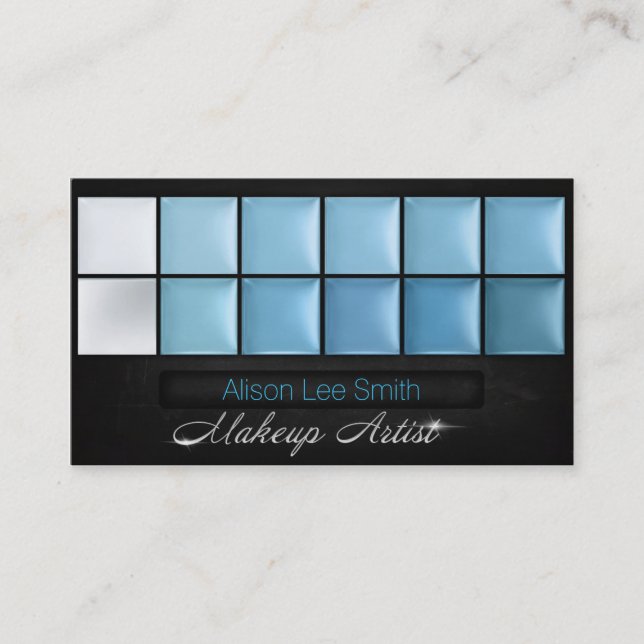Makeup Artist / Cream Eyeshadow Palette Business Card (Front)