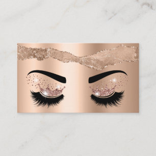 Makeup artist Crown Lashes Beauty Salon Extension  Business Card