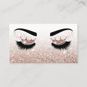 Makeup artist Crown Lashes Beauty Salon Extension Business Card