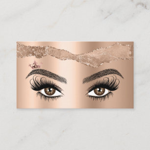 Makeup artist Crown Lashes Beauty Salon Extension Business Card