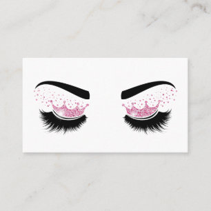 Makeup artist Crown Lashes Beauty Salon Extension Business Card