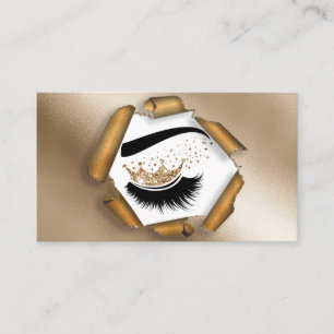 Makeup artist Crown Lashes Beauty Salon Extension Business Card