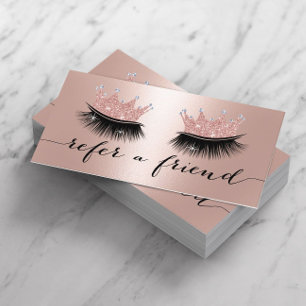 Makeup Artist Crown Lashes Rose Gold Referral