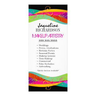 Makeup Artist Custom Rack Card