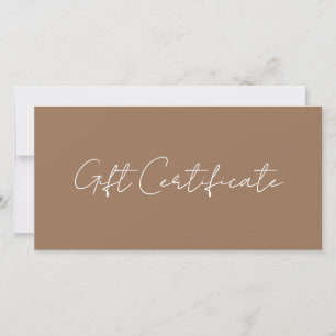 Makeup Artist Dark Terracotta Gift Certificate