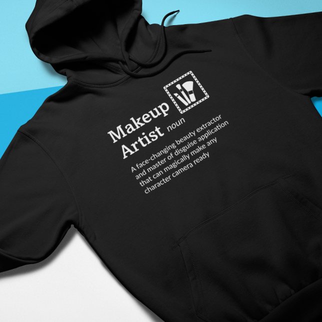 Makeup Artist Definition Dark Mode - Film Crew Hoodie (Creator Uploaded)