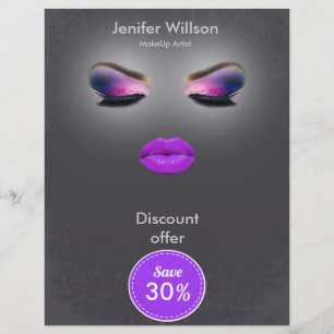 Makeup Artist Discount Offer Flyer