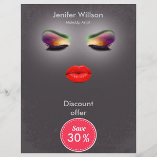 Makeup Artist Discount Offer Flyer