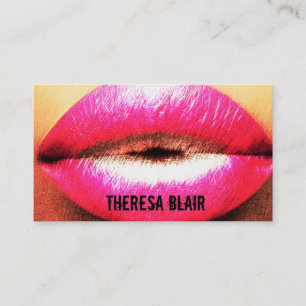Makeup Artist Edgy Business Card
