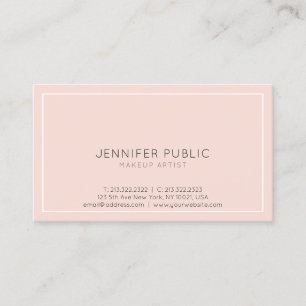 Makeup Artist Elegant Modern Beauty Salon Business Card