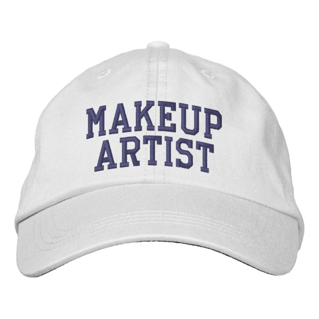 Makeup Artist Embroidered Text Hat (Front)